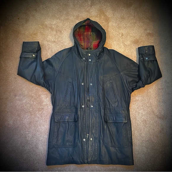 IOU Leather Collection Men’s Coat - Picture 1 of 13